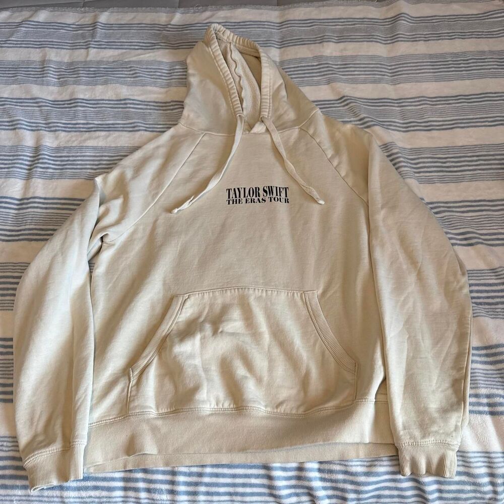 Taylor-swift Women's Cream and White Hoodie